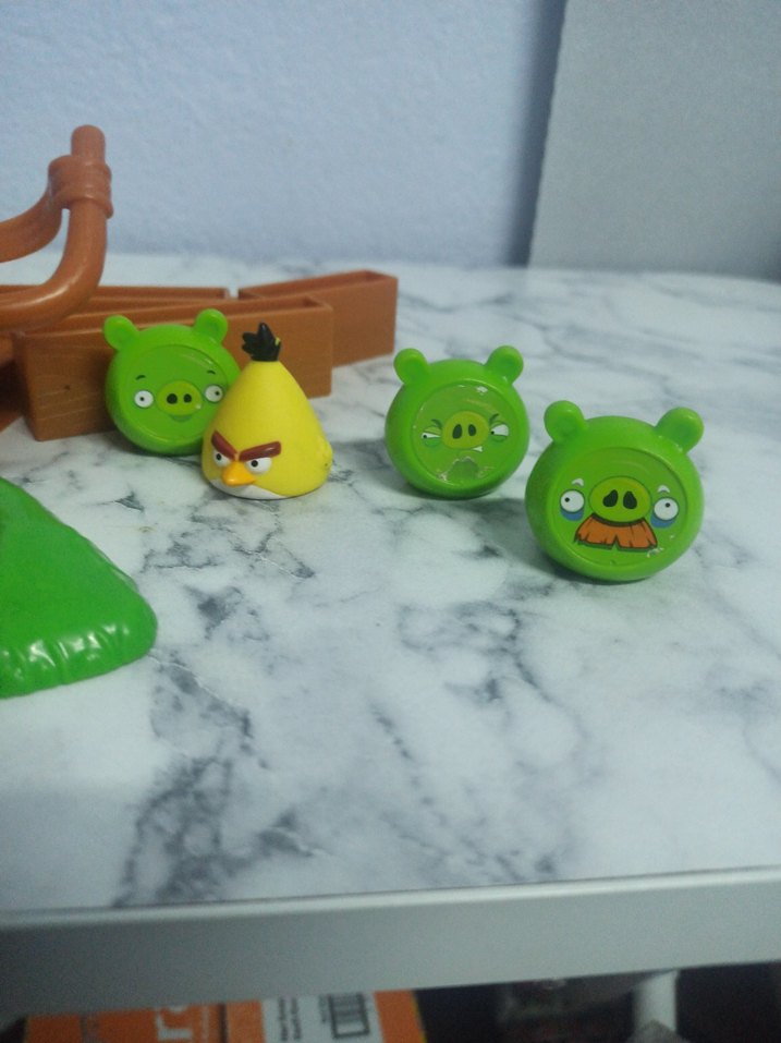 Renkli Yeşil Angry Birds Figür Seti - Görsel 2