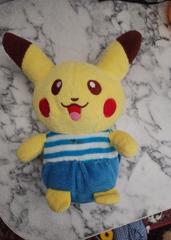 Çizgili Tulumlu Sarı Peluş Oyuncak