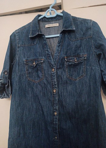 Mavi mavi jeans elbise