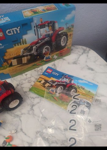 Beden Kırmızı LEGO City Traktör Seti