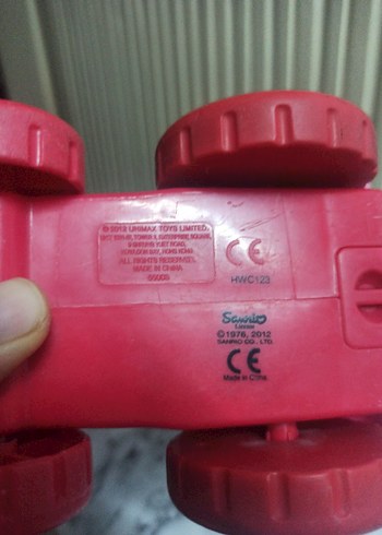 Beden Renkli Pembe Hello Kitty Oyuncak Araba