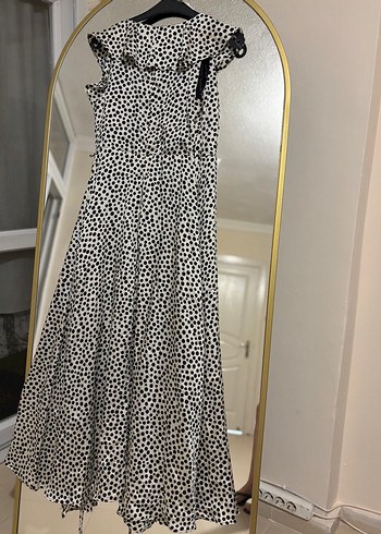 Astarlı mango elbise - Görsel 2