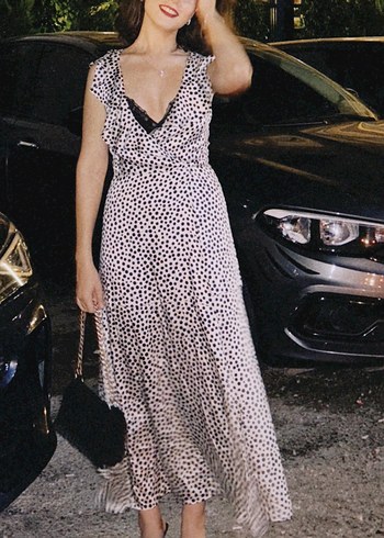 Astarlı mango elbise - Görsel 4