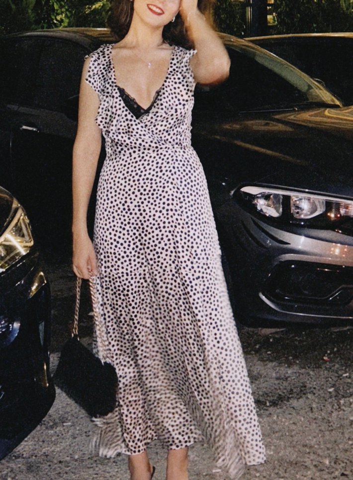 Astarlı mango elbise - Görsel 4