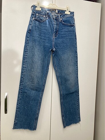 Straight kot pantolon mango