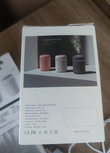 Beden Renk H2O Humidifier 300 ML Hava nemlendirici