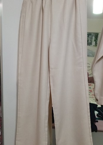 Bej Kadın Uzun Kollu Düğmeli Takım - Görsel 3