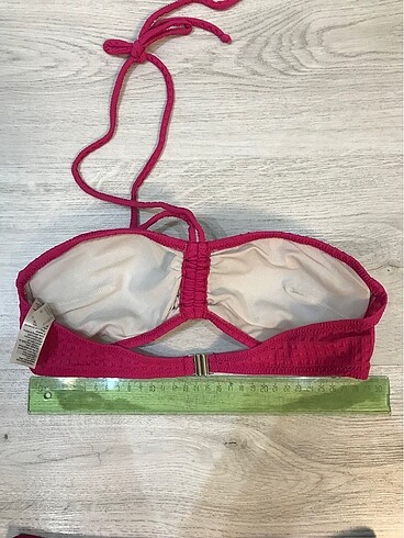 36 Beden Kom Fuşya Pembe Straplez Bikini Takımı