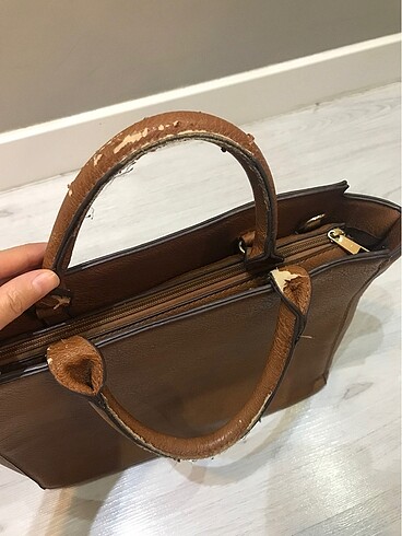 Beden Stradivarius Taba Omuz Çantası Kol Çantası Tote Çanta