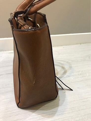 Beden kahverengi Renk Stradivarius Taba Omuz Çantası Kol Çantası Tote Çanta