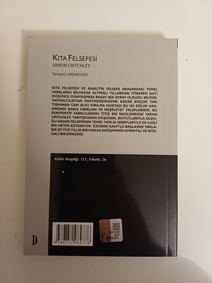 Kıta Felsefesi - Simon Critchley - Görsel 2