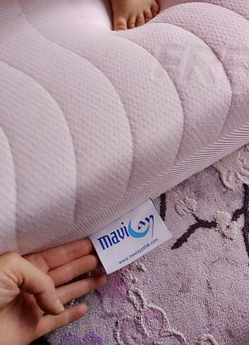 Bebek yatak ve uyku seti+sıvı geçirmez alez, cibinlik ve askı - Görsel 6