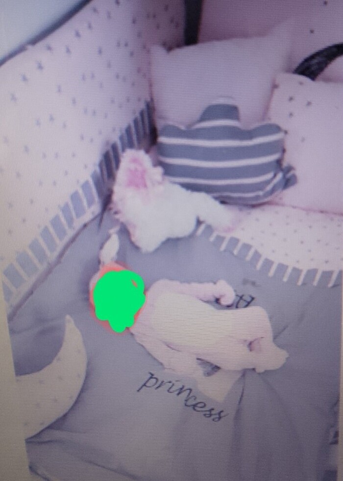 Bebek yatak ve uyku seti+sıvı geçirmez alez, cibinlik ve askı - Görsel 2