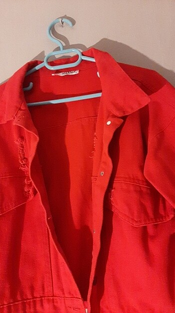 Bershka Kot ceket kırmızı