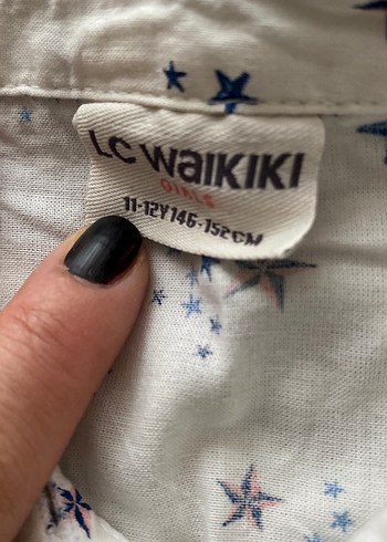 Düğmeli, Baskılı Beyaz Kadın Gömlek - Görsel 4