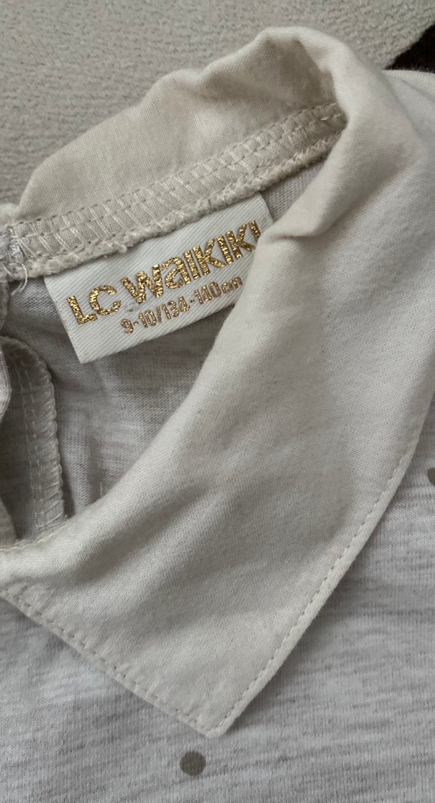 Kız Çocuk Gri Uzun Kollu Baskılı Gömlek - Görsel 2