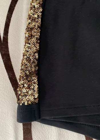 Siyah Kemerli Mini Etek Şort - Görsel 4