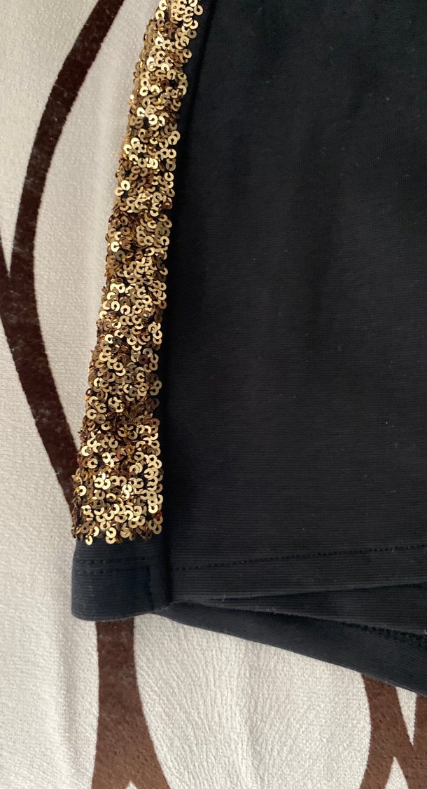 Siyah Kemerli Mini Etek Şort - Görsel 4