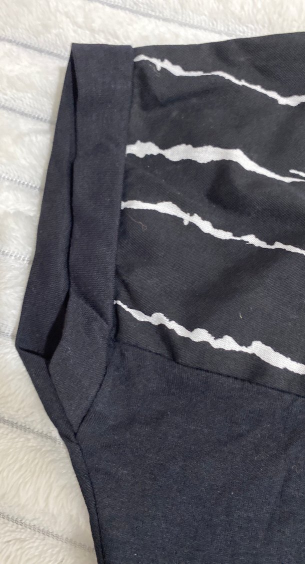 Siyah  Kadın Tişört, Kısa Kollu, Salaş - Görsel 3