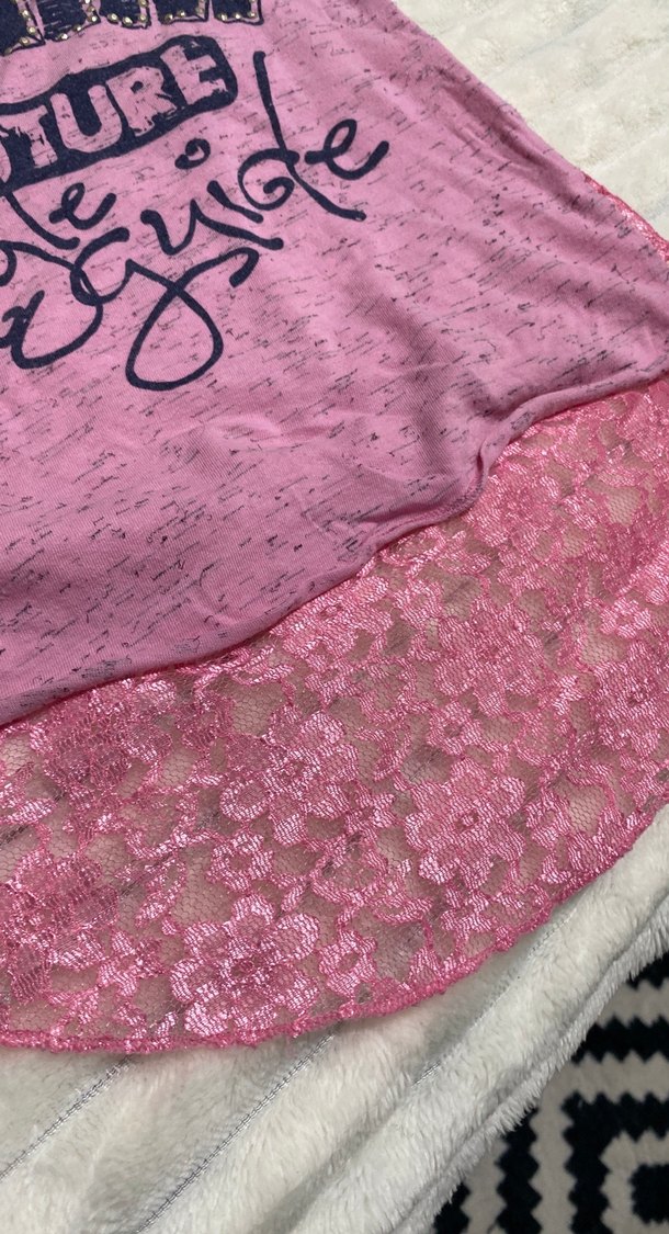 Pembe Kız Çocuk Askısız Fırfırlı Pijama - Görsel 2