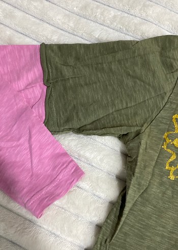 Pembe Payetli Kız Uzun Kollu Tişört - Görsel 2