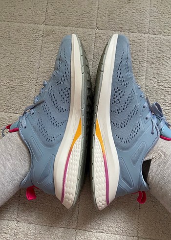 38 Beden gri Renk Mavi Kadın Spor Ayakkabı