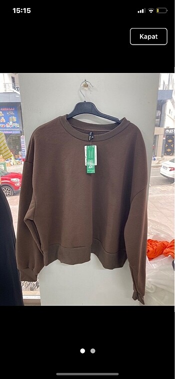 DeFacto kahverengi sweatshirt polar