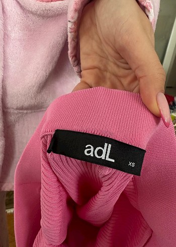 Pembe Midi Triko etek - Görsel 3