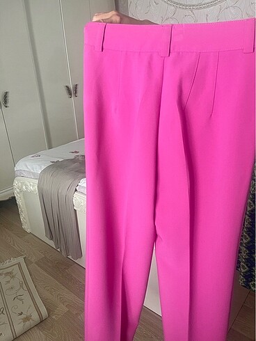 Zara Zara pembe kumas pantalon