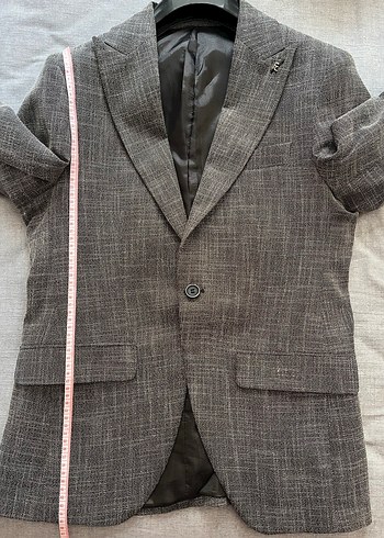 Fc Plus Slim Fit Gri Erkek Ceket - Görsel 6