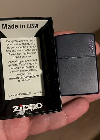 Mavi Zippo SIFIR - Görsel 2