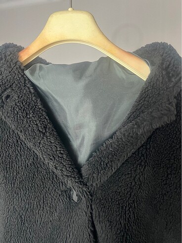 Zara Siyah peluş kürk
