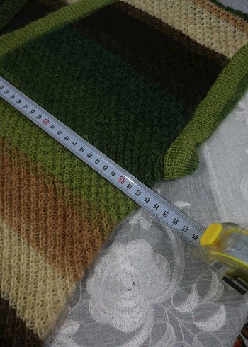 Yeşil Örgü uzun Hırka - Görsel 6