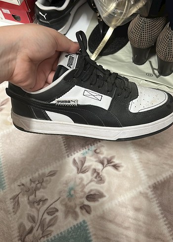 40 Beden siyah Renk Puma Caven 2.0 Vtg Erkek Beyaz Siyah Sneaker