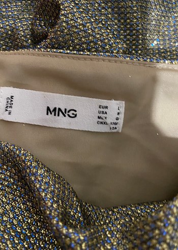 Parlak Altın Renkli Uzun Drapeli Abiye Elbise - Görsel 5