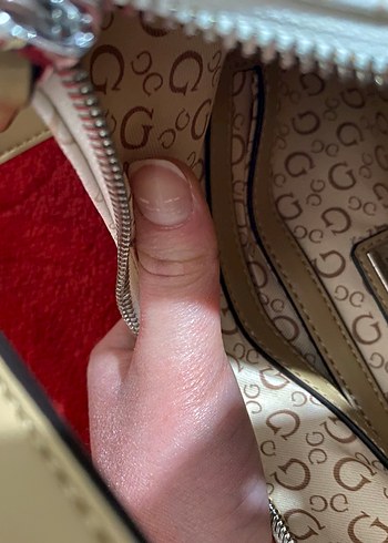 Beyaz Desenli Omuz Çantası - Görsel 6