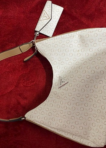 Beyaz Desenli Omuz Çantası - Görsel 3