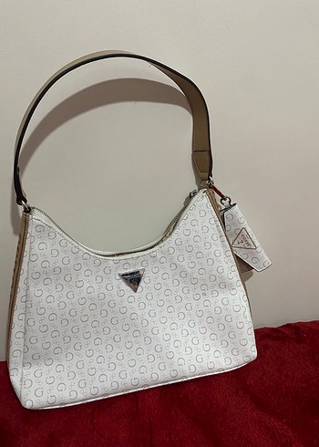 Beyaz Desenli Omuz Çantası - Görsel 2