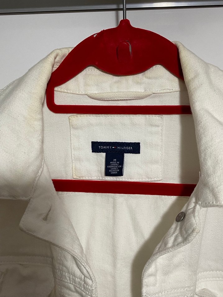 Beyaz kot ceket - Görsel 4