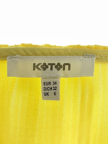 s Beden sarı Renk Koton Kısa Elbise %70 İndirimli.