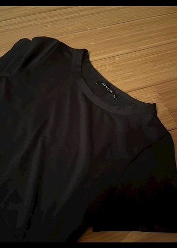 Siyah Kısa Kollu Crop - Görsel 3