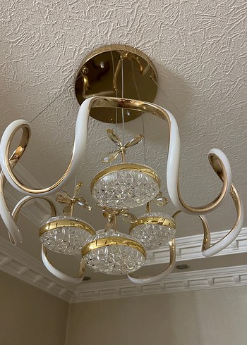 Altın Renkli Modern Sarkıt Avize - Görsel 2