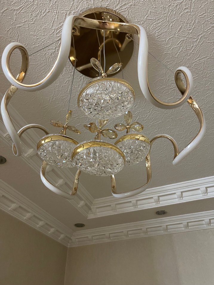 Altın Renkli Modern Sarkıt Avize - Görsel 3