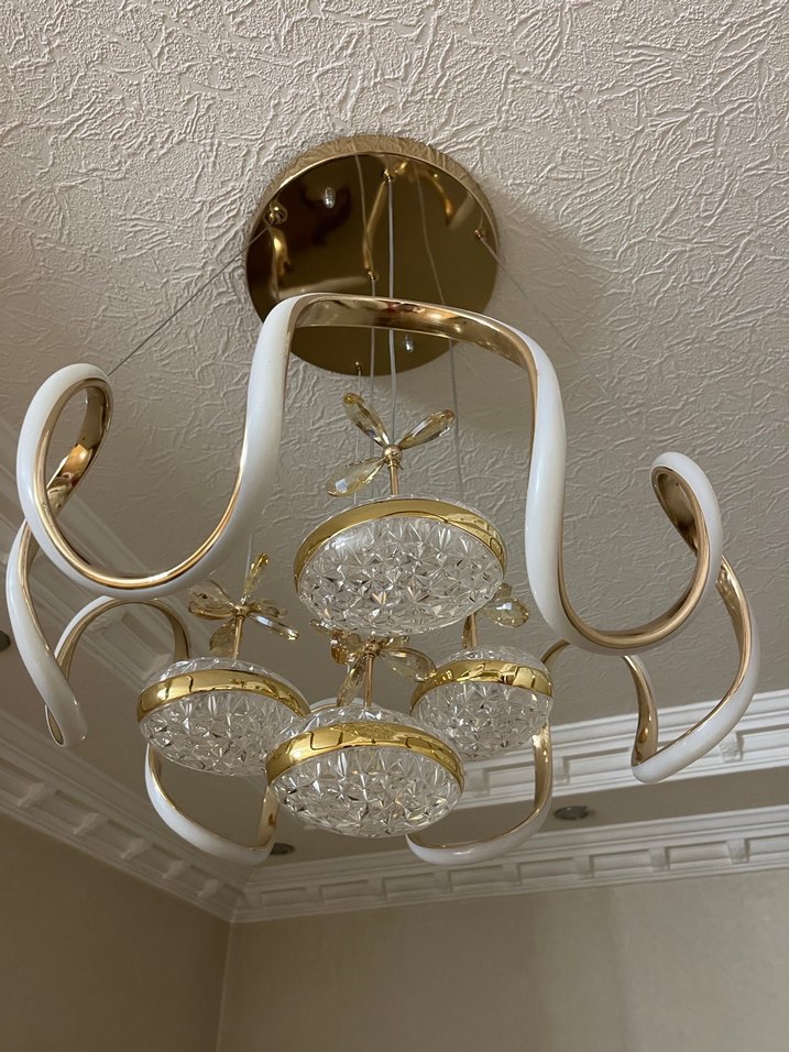 Altın Renkli Modern Sarkıt Avize - Görsel 2