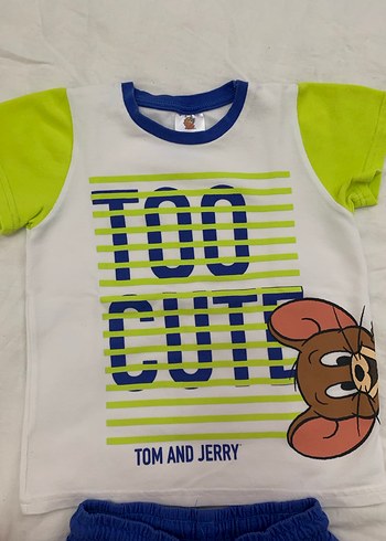 Erkek Bebek Renkli Tom and Jerry Takım - Görsel 3