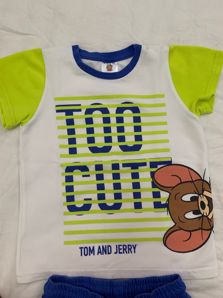 Erkek Bebek Renkli Tom and Jerry Takım - Görsel 3