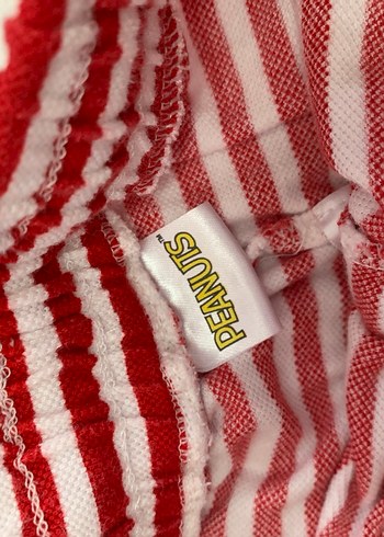 Bebek Erkek Kırmızı Çizgili Pamuklu Takım - Görsel 3