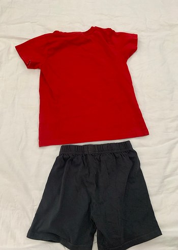 Kırmızı Baskılı Bebek Takımı - Görsel 2