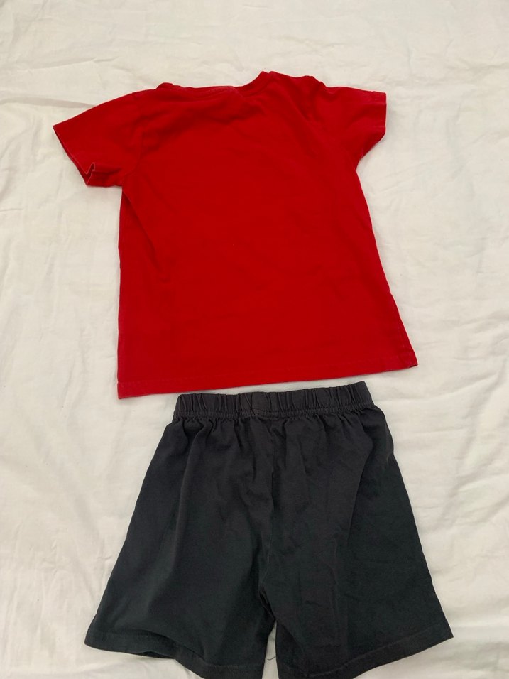 Kırmızı Baskılı Bebek Takımı - Görsel 2