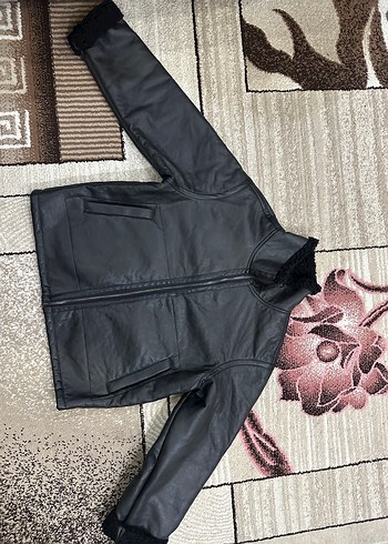 Siyah Nakışlı  Erkek Yün mont Zara - Görsel 4